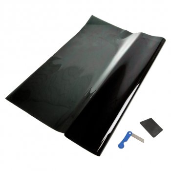 479 р. Пленка тонировочная 2% 0.75х3м Ultra Super Dark Black (блок.УФ-85% ИК-16%) антистатическая MEGAPOWER MEGAPOWER-AUTOMOTIVE m-srcbk-012  с доставкой в г. Кемерово. Увеличить фотографию 1