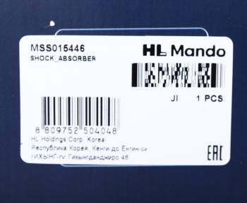 5 349 р. Амортизатор VW Passat (3B5,3B6) передний левый/правый газовый MANDO MANDO mss015446 MANDO mss015446  с доставкой в г. Кемерово. Увеличить фотографию 4