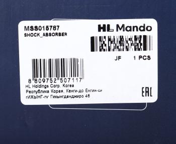5 489 р. Амортизатор RENAULT Twingo (96-) передний правый газовый MANDO MANDO mss015787 MANDO mss015787  с доставкой в г. Кемерово. Увеличить фотографию 3