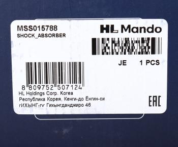 5 199 р. Амортизатор RENAULT Twingo (96-) передний левый газовый MANDO MANDO mss015788  с доставкой в г. Кемерово. Увеличить фотографию 3