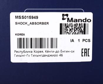 8 999 р. Амортизатор TOYOTA Previa передний левый газовый MANDO MANDO mss015949 MANDO mss015949  с доставкой в г. Кемерово. Увеличить фотографию 3