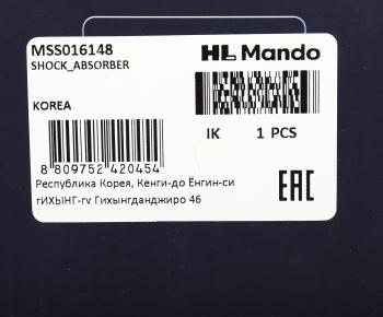 7 649 р. Амортизатор HONDA Civic 5D (06-) передний левый газовый MANDO MANDO mss016148  с доставкой в г. Кемерово. Увеличить фотографию 4
