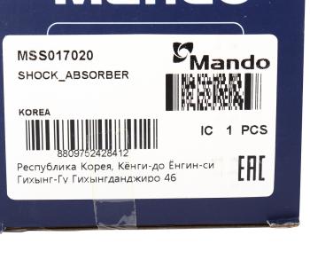 2 999 р. Амортизатор RENAULT Clio Grandtour (08-) задний левыйправый газовый MANDO MANDO mss017020  с доставкой в г. Кемерово. Увеличить фотографию 3