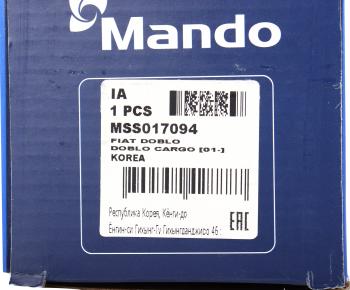 2 789 р. Амортизатор FIAT Doblo (01-) задний левый/правый газовый MANDO MANDO mss017094 MANDO mss017094  с доставкой в г. Кемерово. Увеличить фотографию 4