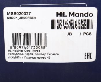 6 599 р. Амортизатор MITSUBISHI Lancer 10 (CY2A,CY4A) (07-) передний правый газовый MANDO MANDO mss020327  с доставкой в г. Кемерово. Увеличить фотографию 4