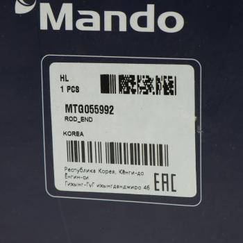1 499 р. Наконечник рулевой тяги MERCEDES MAN VOLVO RENAULT правый (M16х1.50мм,M24х1.50мм) MANDO MANDO mtg055992  с доставкой в г. Кемерово. Увеличить фотографию 3