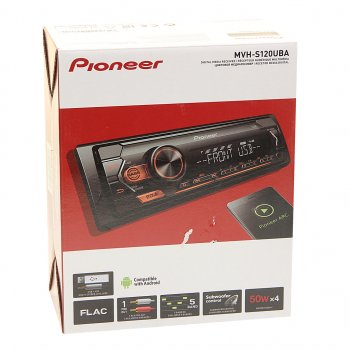 8 499 р. Магнитола автомобильная 1DIN PIONEER PIONEER mvh-s120uba  с доставкой в г. Кемерово. Увеличить фотографию 4