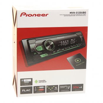 7 999 р. Магнитола автомобильная 1DIN PIONEER PIONEER mvh-s120ubg  с доставкой в г. Кемерово. Увеличить фотографию 4