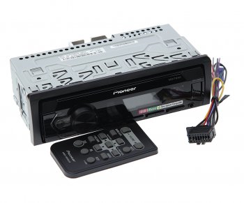 8 499 р. Магнитола автомобильная 1DIN PIONEER PIONEER mvh-s125ui  с доставкой в г. Кемерово. Увеличить фотографию 1