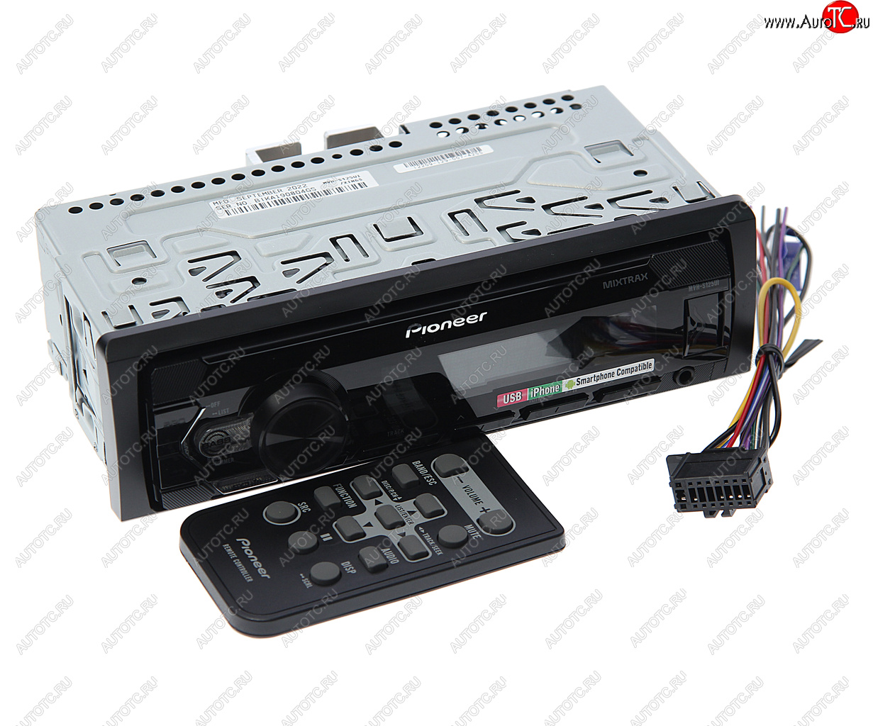 8 499 р. Магнитола автомобильная 1DIN PIONEER PIONEER mvh-s125ui  с доставкой в г. Кемерово