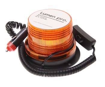 1 449 р. Маяк импульсный 1224V (30 светодиодов) (2 режима) на магните желтый LUMEN LUMEN mwl-ttx526lsb  с доставкой в г. Кемерово. Увеличить фотографию 1
