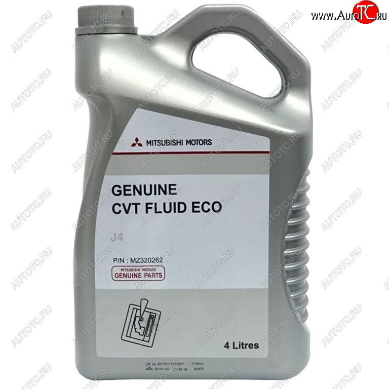 11 299 р. Масло трансмиссионное MITSUBISHI CVT Fluid Eco J4 4л OE MITSUBISHI mz320262  с доставкой в г. Кемерово
