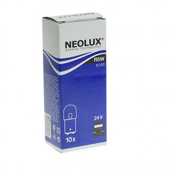 50 р. Лампа 24V R5W BA15d 50лм Standard NEOLUX NEOLUX n150  с доставкой в г. Кемерово. Увеличить фотографию 2