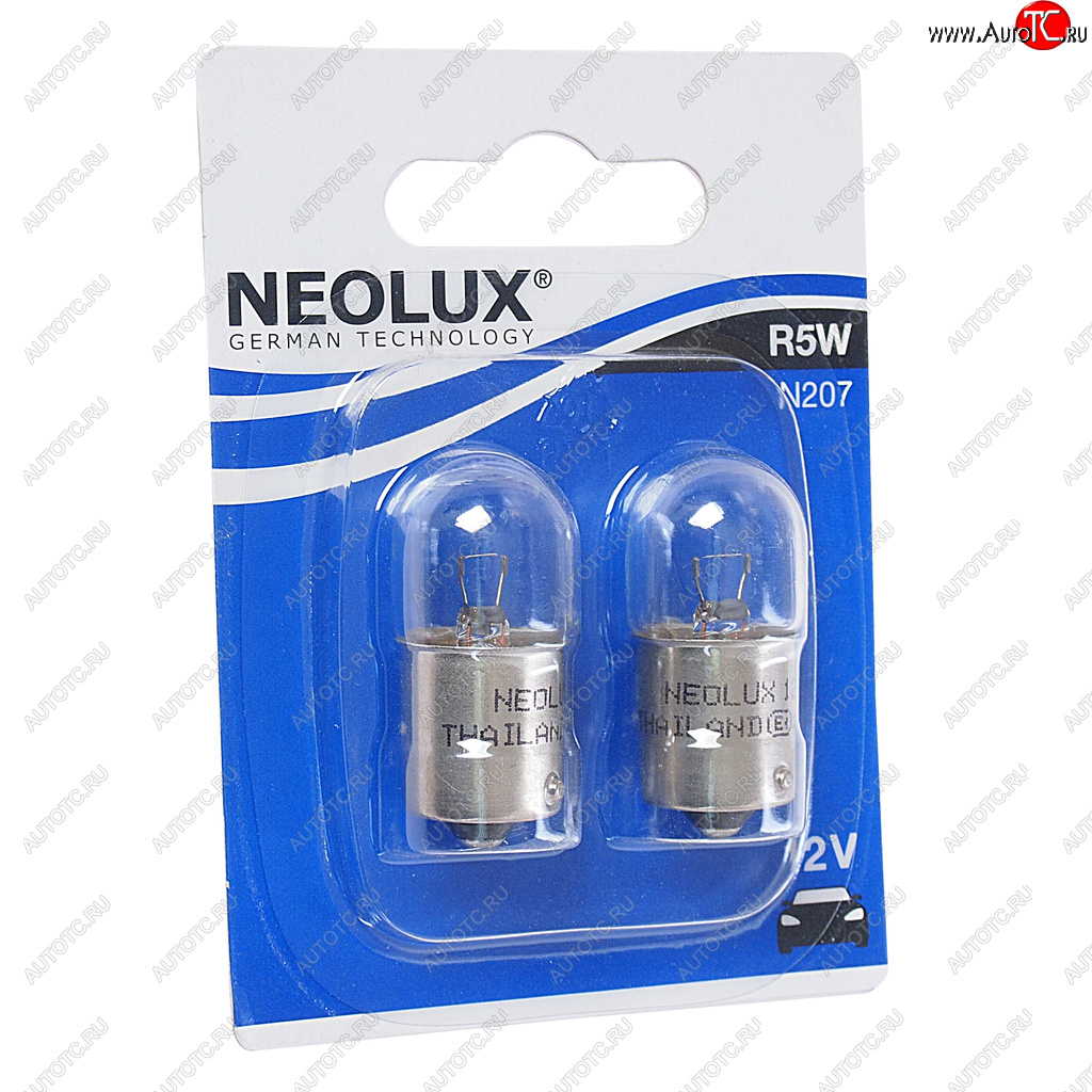 103 р. Лампа 12V R5W BA15s 50лм блистер (2шт.) Standard NEOLUX NEOLUX n207-02b  с доставкой в г. Кемерово