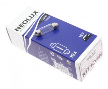 49 р. Лампа 12V C5W SV8.5-8 36мм 45лм Standard NEOLUX NEOLUX n239  с доставкой в г. Кемерово. Увеличить фотографию 1