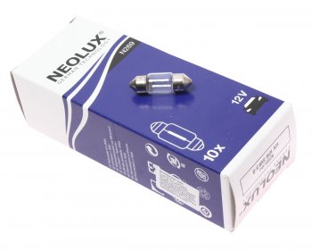 85 р. Лампа 12V C10W SV8.5-8 31мм Standard NEOLUX NEOLUX n269  с доставкой в г. Кемерово. Увеличить фотографию 1