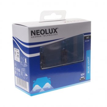699 р. Лампа 12V H1 55W P14.5s 4000K 1550лм бокс (2шт.) Blue Light NEOLUX NEOLUX n448b-2scb  с доставкой в г. Кемерово. Увеличить фотографию 1