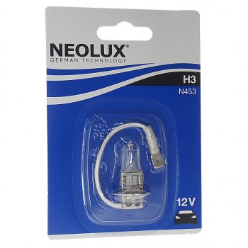 189 р. Лампа 12V H3 55W PK22s 3200K 1450лм блистер (1шт.) Standard NEOLUX NEOLUX n453-01b  с доставкой в г. Кемерово. Увеличить фотографию 1