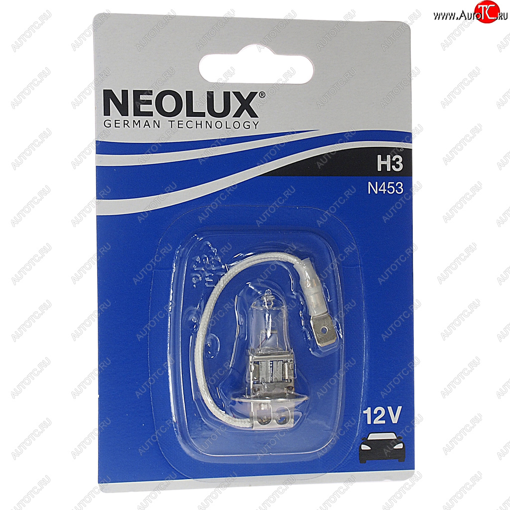 189 р. Лампа 12V H3 55W PK22s 3200K 1450лм блистер (1шт.) Standard NEOLUX NEOLUX n453-01b  с доставкой в г. Кемерово