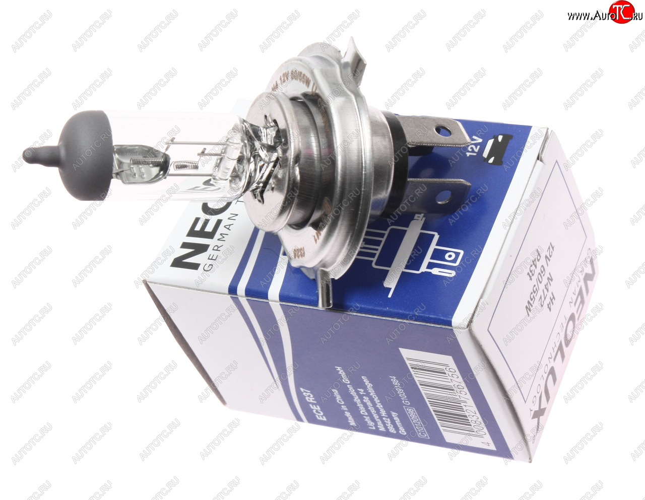 239 р. Лампа 12V H4 6055W P43t 16501000лм Standard NEOLUX NEOLUX n472  с доставкой в г. Кемерово