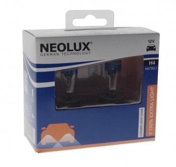 1 199 р. Лампа 12V H4 60/55W P43t +150% 1650/1000лм бокс (2шт.) Extra Light NEOLUX NEOLUX n472el1-2scb NEOLUX n472el1-2scb  с доставкой в г. Кемерово. Увеличить фотографию 1