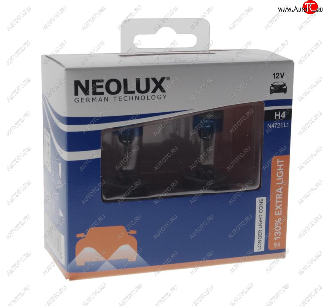 1 199 р. Лампа 12V H4 60/55W P43t +150% 1650/1000лм бокс (2шт.) Extra Light NEOLUX NEOLUX n472el1-2scb NEOLUX n472el1-2scb  с доставкой в г. Кемерово
