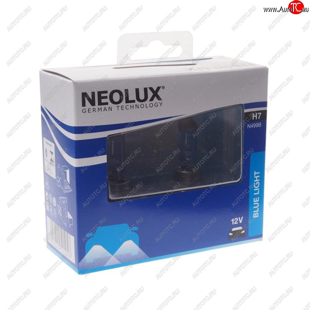 1 179 р. Лампа 12V H7 55W PX26d 1500лм бокс (2шт.) Blue Light NEOLUX NEOLUX n499b-2scb  с доставкой в г. Кемерово