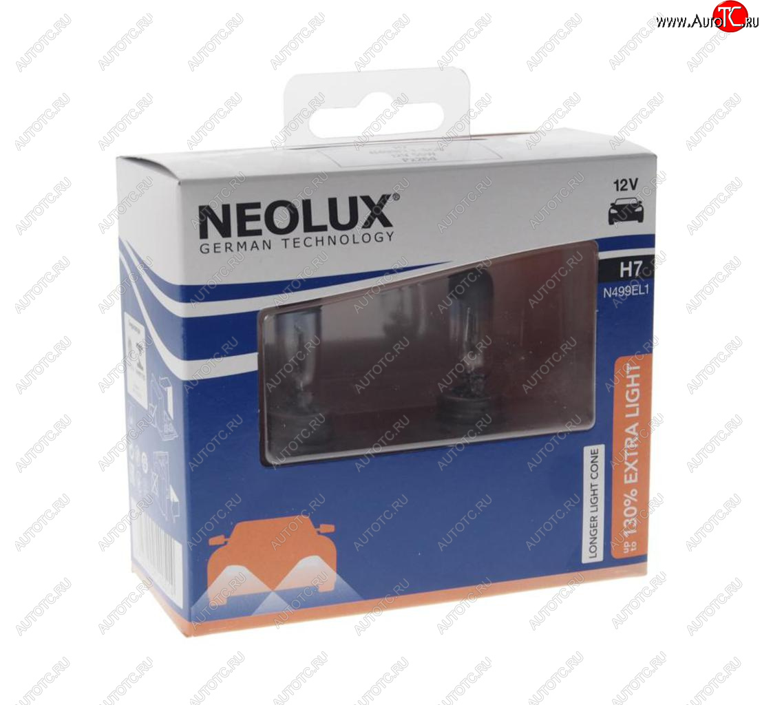 1 259 р. Лампа 12V H7 55W PX26d +130% 1500лм бокс (2шт.) Extra Light NEOLUX NEOLUX n499el1-2scb  с доставкой в г. Кемерово