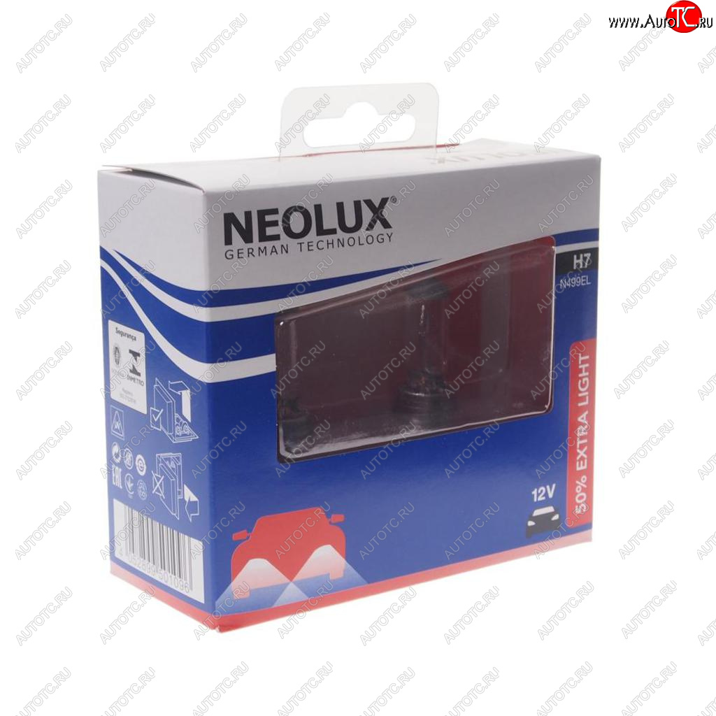 1 099 р. Лампа 12V H7 55W PX26d +50% 1500лм бокс (2шт.) Extra Light NEOLUX NEOLUX n499el-2scb  с доставкой в г. Кемерово