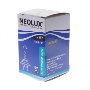 639 р. Лампа 12V H7 80W PX26d 5000K 1500лм Blue Power Light NEOLUX NEOLUX n499hc  с доставкой в г. Кемерово. Увеличить фотографию 2