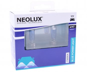 1 599 р. Лампа 12V H7 80W PX26d 5000K 1500лм бокс (2шт.) Blue Power Light NEOLUX NEOLUX n499hc-2scb  с доставкой в г. Кемерово. Увеличить фотографию 1