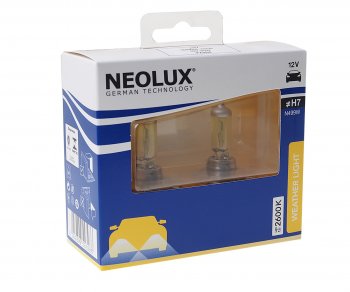 1 389 р. Лампа 12V H7 55W PX26d 2600K 1500лм бокс (2шт.) Weather Light NEOLUX NEOLUX n499w-2scb  с доставкой в г. Кемерово. Увеличить фотографию 1