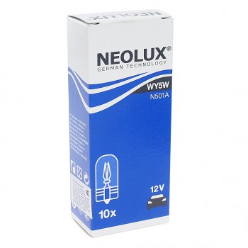 79 р. Лампа 12V WY5W W2.1x9.5d 30лм Standard NEOLUX NEOLUX n501a  с доставкой в г. Кемерово. Увеличить фотографию 2