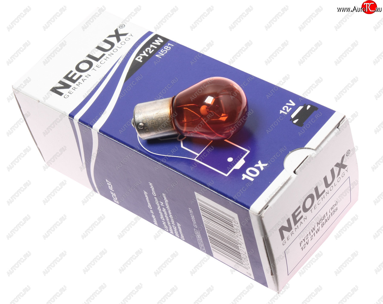 95 р. Лампа 12V PY21W BAU15s 280лм Standard NEOLUX NEOLUX n581  с доставкой в г. Кемерово