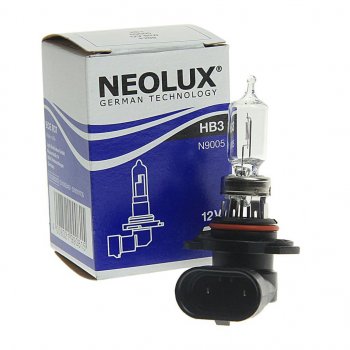 519 р. Лампа 12V HB3 60W P20d 3200K 1860лм Standard NEOLUX NEOLUX n9005  с доставкой в г. Кемерово. Увеличить фотографию 1