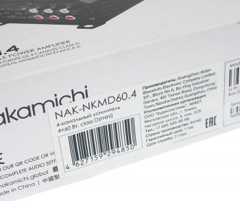 7 899 р. Усилитель автомобильный 4х60Вт NAKAMICHI NAKAMICHI nak-nkmd60.4 NAKAMICHI nak-nkmd60.4  с доставкой в г. Кемерово. Увеличить фотографию 5