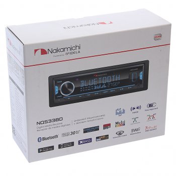 6 999 р. Магнитола автомобильная 1DIN NAKAMICHI NAKAMICHI nak-nq533bd  с доставкой в г. Кемерово. Увеличить фотографию 4