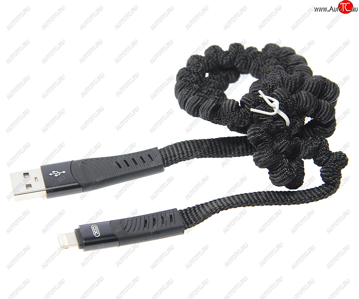 399 р. Кабель iPhone (5-) 1.2м черный XO XO nb127 black  с доставкой в г. Кемерово