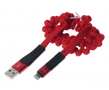 549 р. Кабель iPhone (5-) 1.2м красный XO XO nb127 red  с доставкой в г. Кемерово. Увеличить фотографию 1