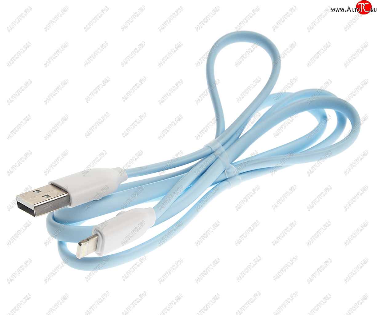 176 р. Кабель iPhone (5-) 1м голубой XO XO nb150 blue  с доставкой в г. Кемерово