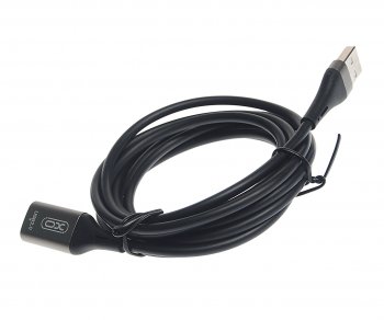 319 р. Кабель USB 2м удлинитель XO XO nb219 2m black  с доставкой в г. Кемерово. Увеличить фотографию 1