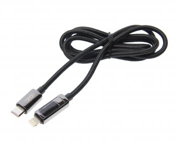 759 р. Кабель iPhone (5-)-USB Type C 1м черный XO XO nb-q203a black  с доставкой в г. Кемерово. Увеличить фотографию 1