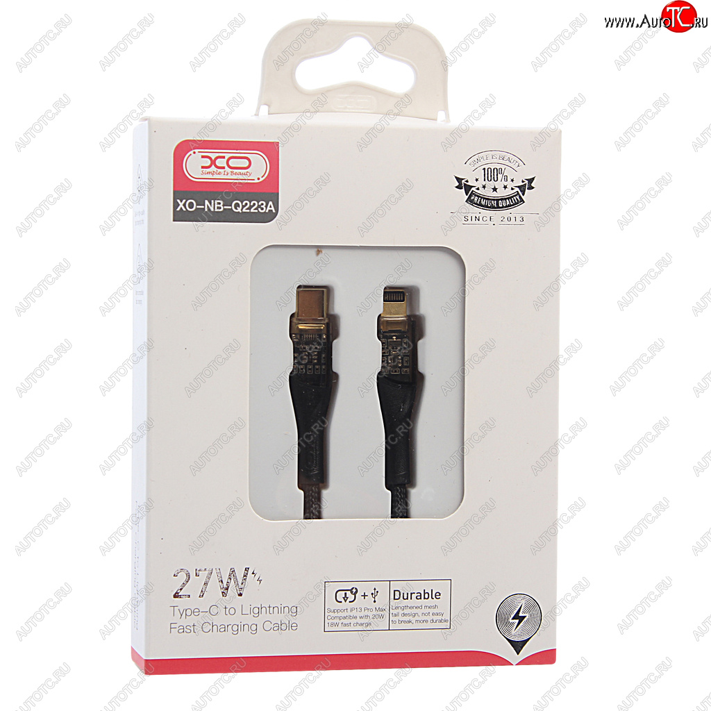 479 р. Кабель iPhone (5-)-USB Type C 1м черный XO XO nb-q223a black  с доставкой в г. Кемерово