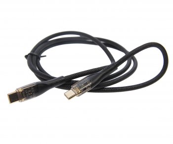 399 р. Кабель USB Type C-USB Type C 1м золото XO XO nb-q223b black  с доставкой в г. Кемерово. Увеличить фотографию 2