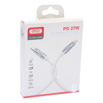 569 р. Кабель iPhone (5-)-USB Type C 1.2м белый XO XO nb-q228a white  с доставкой в г. Кемерово. Увеличить фотографию 3