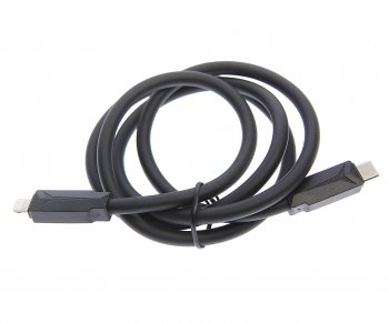 329 р. Кабель iPhone (5-)-USB Type C 1м черный XO XO nbq233a black  с доставкой в г. Кемерово. Увеличить фотографию 1