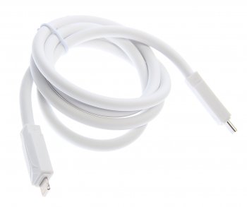 349 р. Кабель iPhone (5-)-USB Type C 1м белый XO XO nbq233a white  с доставкой в г. Кемерово. Увеличить фотографию 1