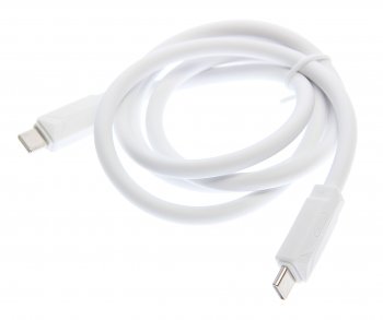 224 р. Кабель USB Type C-USB Type C 1м белый XO XO nbq233b white  с доставкой в г. Кемерово. Увеличить фотографию 1