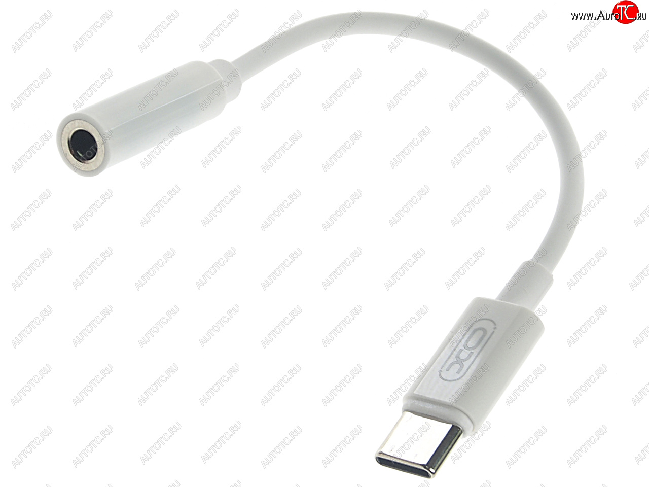 399 р. Переходник USB Type C на jack 3.5 белый XO XO nb-r161 white  с доставкой в г. Кемерово