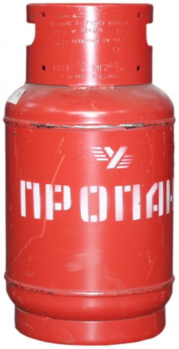 5 599 р. Баллон газовый пропан 27л 1.6МПа с вентилем НГЗА НГЗА нгза 27л  с доставкой в г. Кемерово. Увеличить фотографию 1